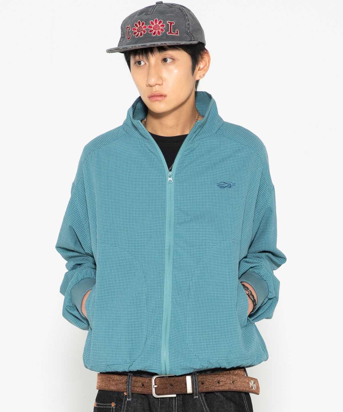 엑스톤즈(XTONZ) XJ135 인피니티 체크 트랙 자켓 (BLUE)