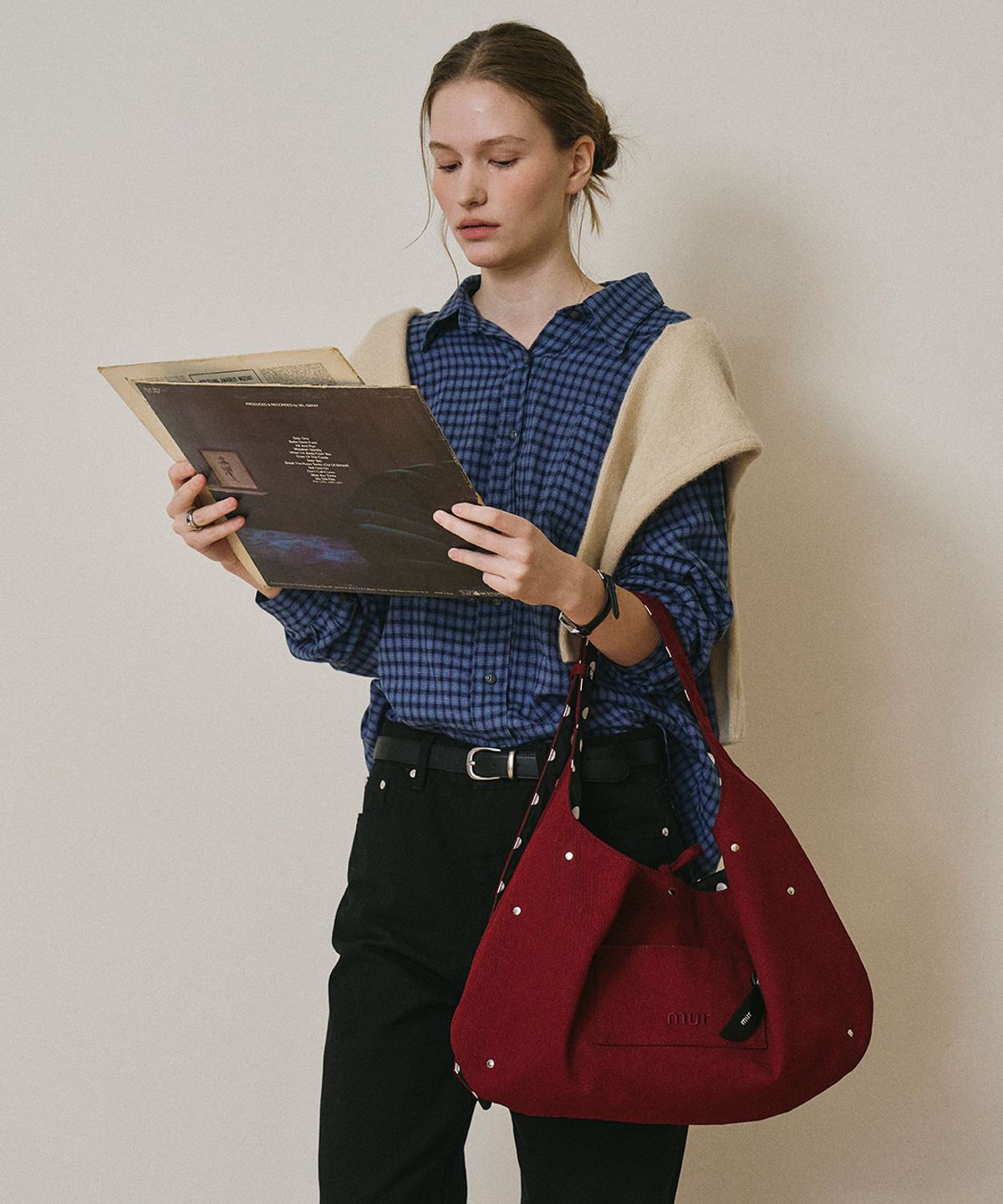 무르(MUR) Reversible Polar Hobo Bag(5color)