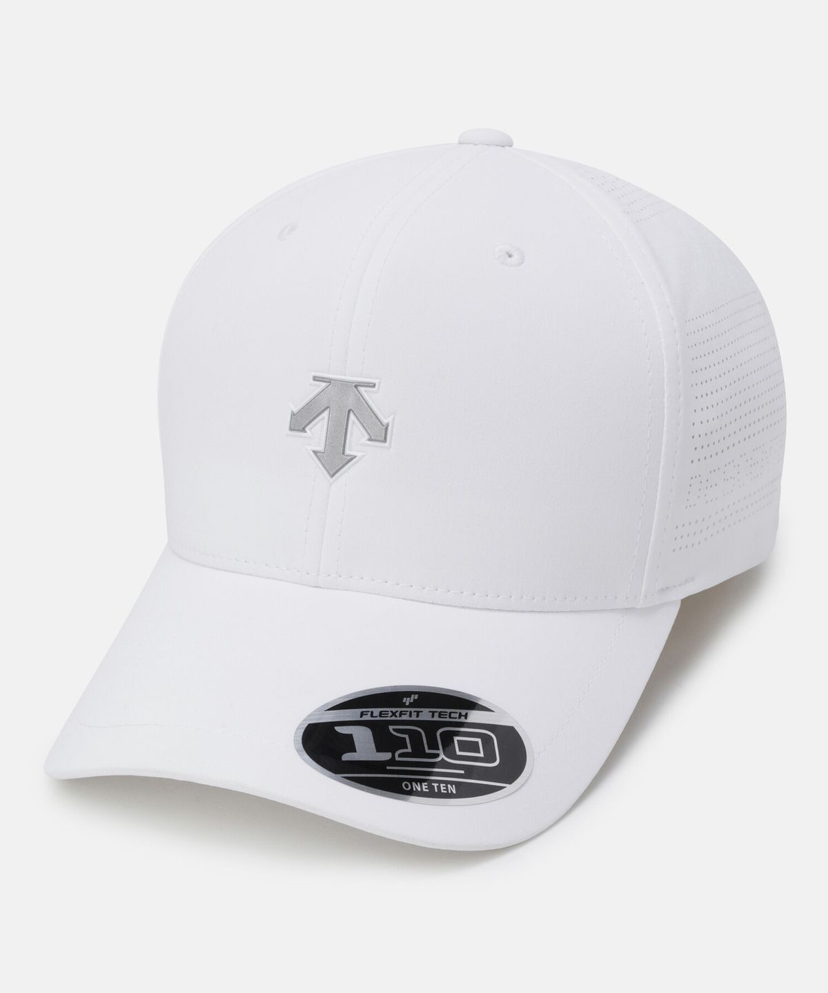 데상트(DESCENTE) 델타 타공 볼캡 화이트 SR123UCP14