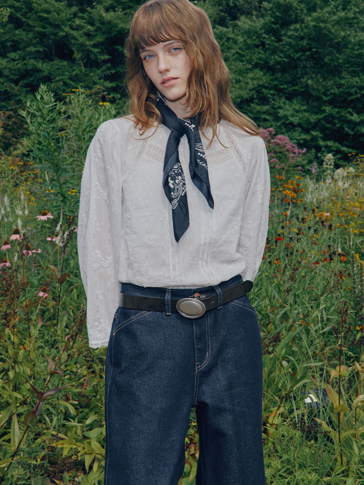 뮈뮈에르(MUEMUER) Non Fade Wide Boot Cut Denim Pants MU2611DN501V