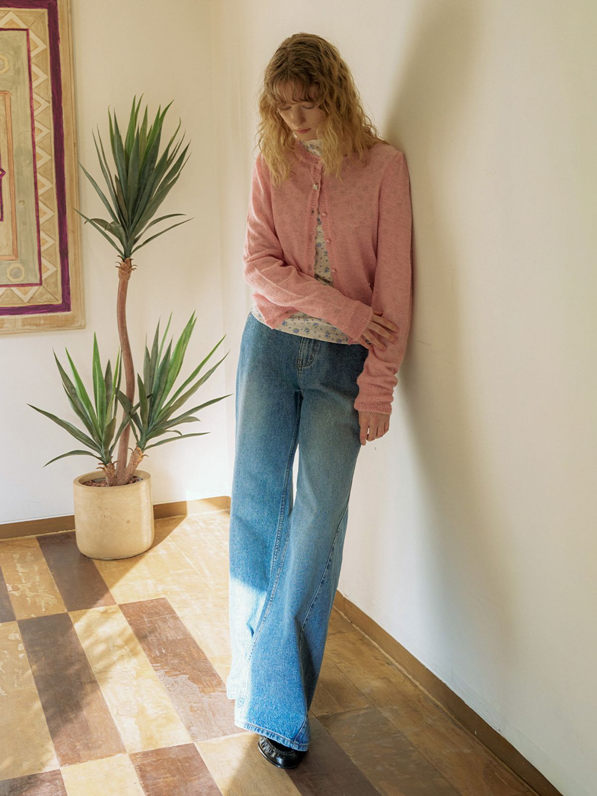 뮈뮈에르(MUEMUER) Non Fade Wide Boot Cut Denim Pants MU2611DN501V