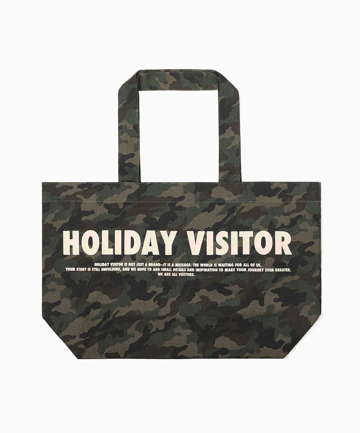 홀리데이비지터(HOLIDAYVISITOR) 빅 에코백 - 카모