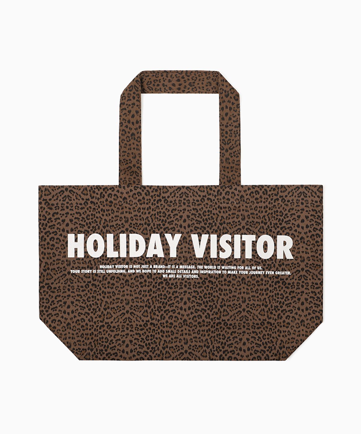 홀리데이비지터(HOLIDAYVISITOR) 빅 에코백 - 레오파드