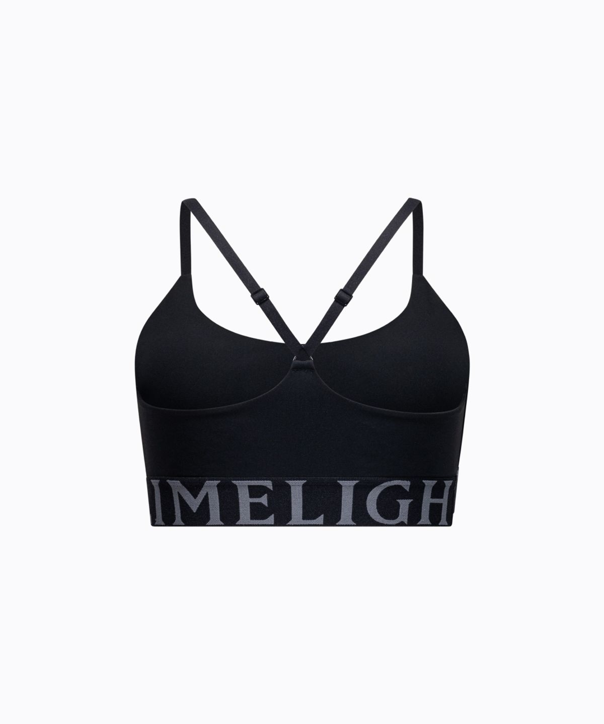라임라잇 어패럴(LIMELIGHT APPAREL) 라임라잇 엘리트 스포츠 브라 (블랙/그레이)