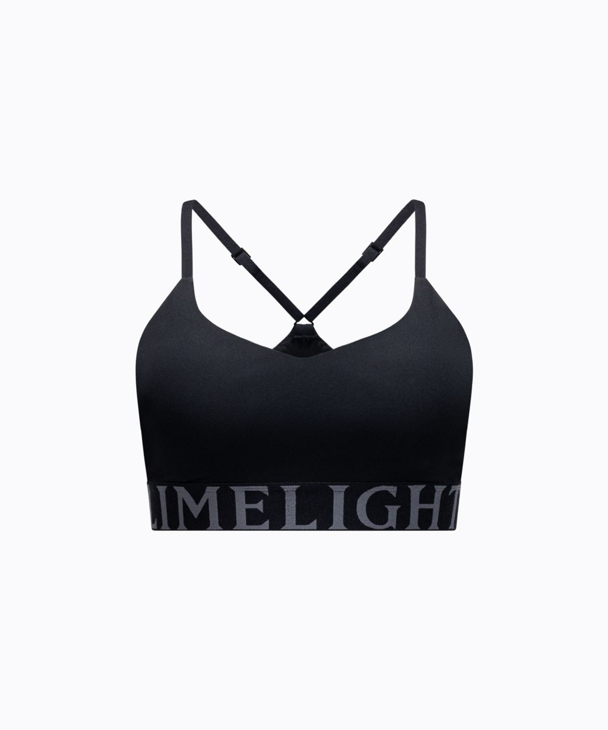 라임라잇 어패럴(LIMELIGHT APPAREL) 라임라잇 엘리트 스포츠 브라 (블랙/그레이)