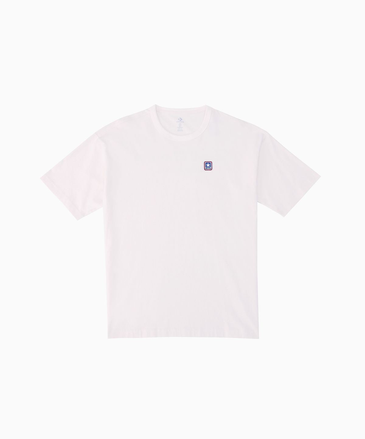 컨버스(CONVERSE) 저지 박스 로고 패치 티셔츠 에그렛 UCJ437-W2Y