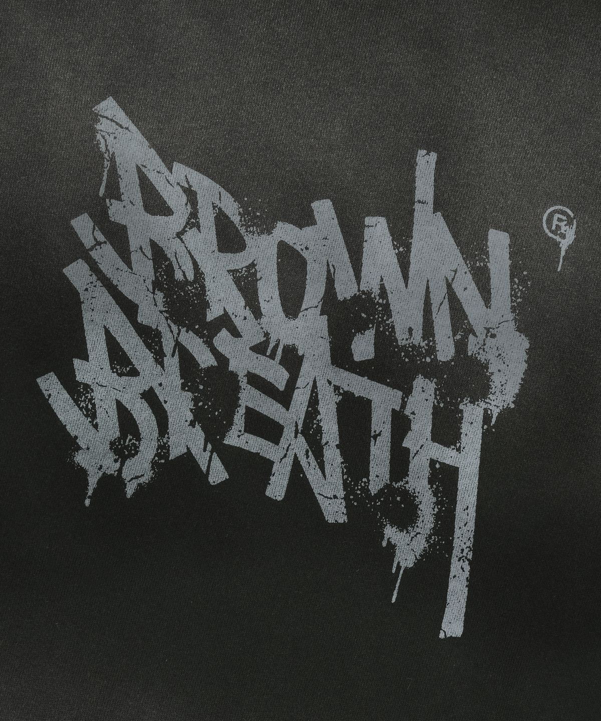 브라운브레스 키즈(BROWNBREATH KIDS) KIDS SEAM SPRAY TAG HOODIE - BLACK