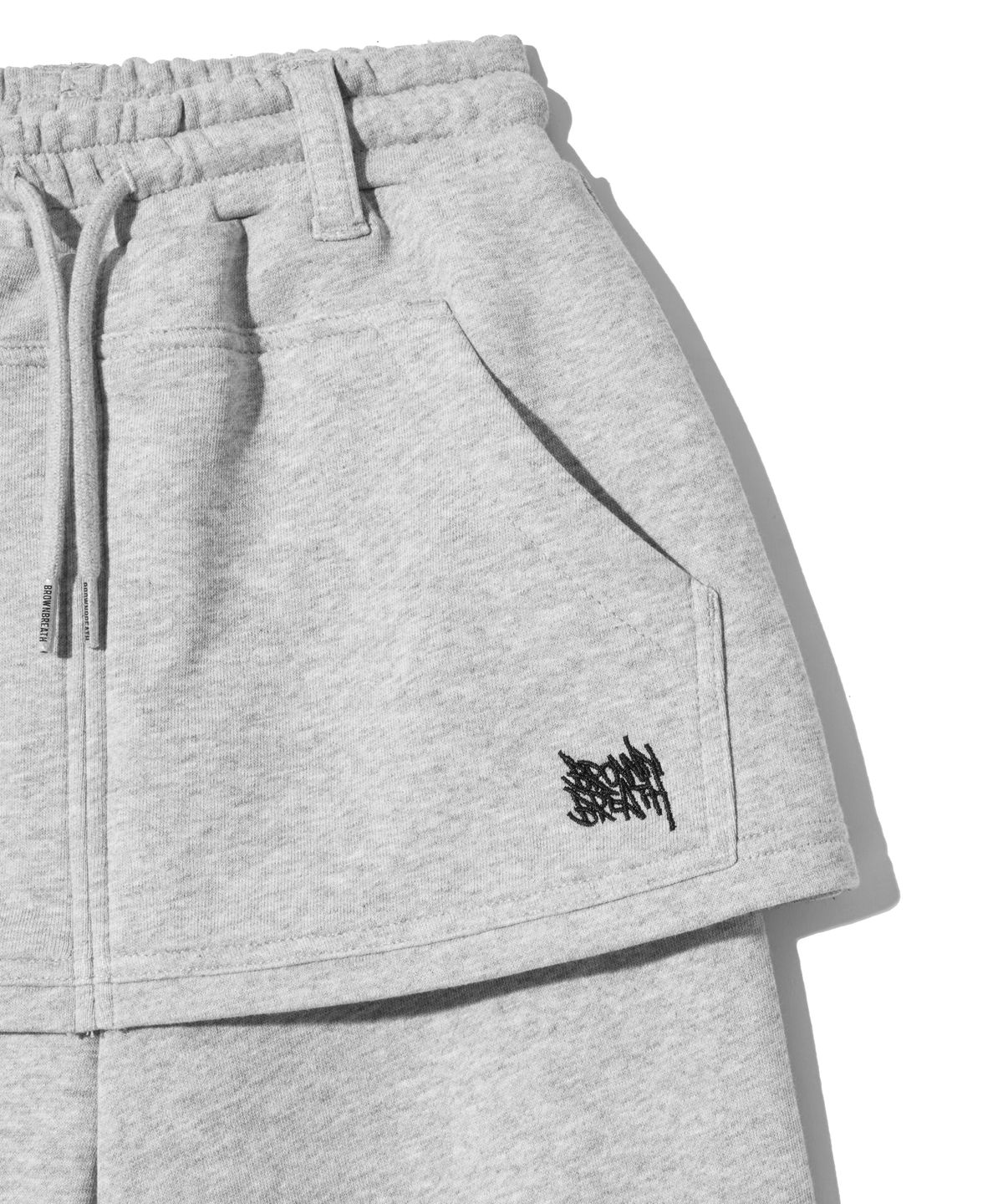 브라운브레스 키즈(BROWNBREATH KIDS) KIDS GIRL SKIRTS LAYERED PANTS - M/GREY