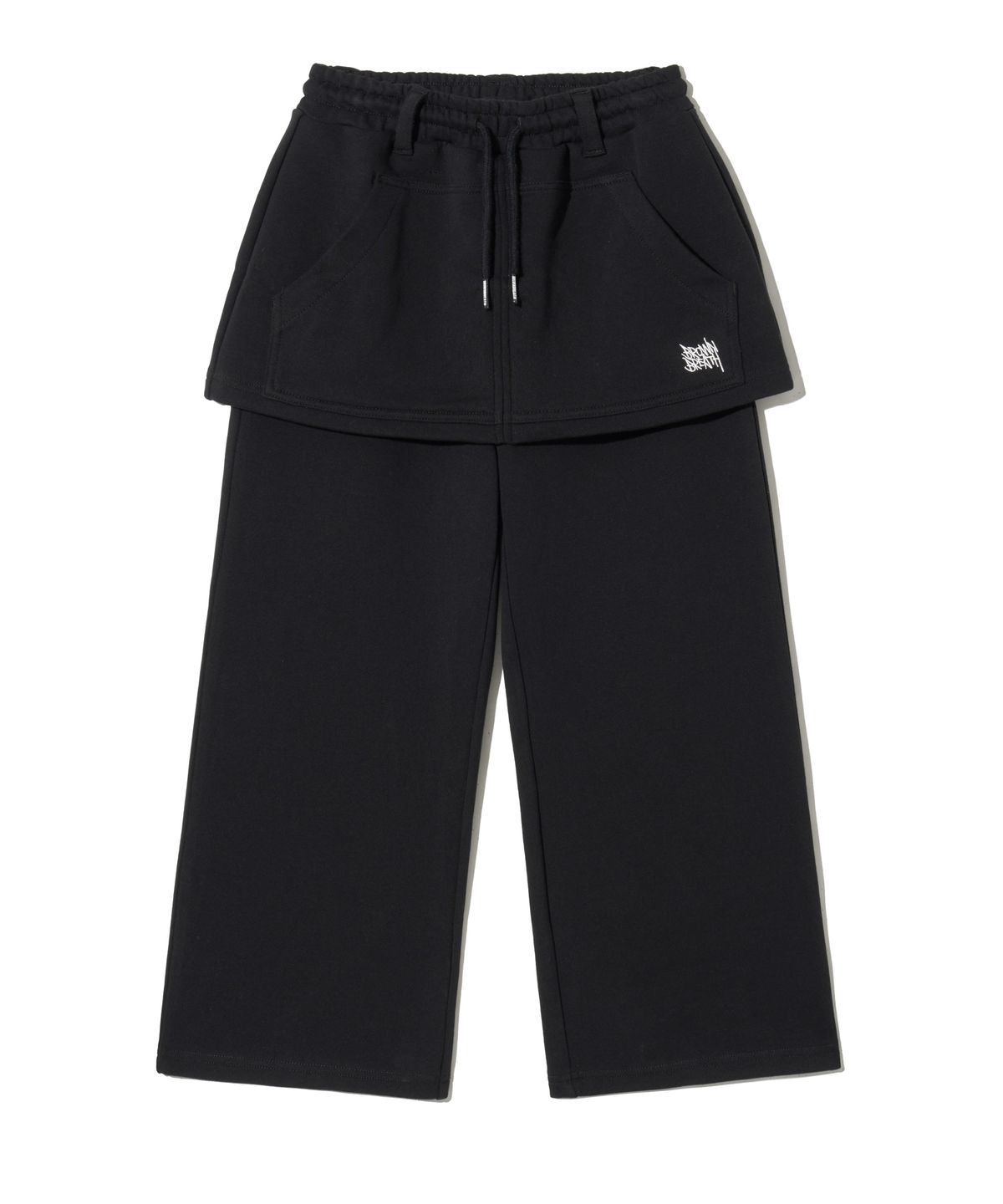 브라운브레스 키즈(BROWNBREATH KIDS) KIDS GIRL SKIRTS LAYERED PANTS - BLACK