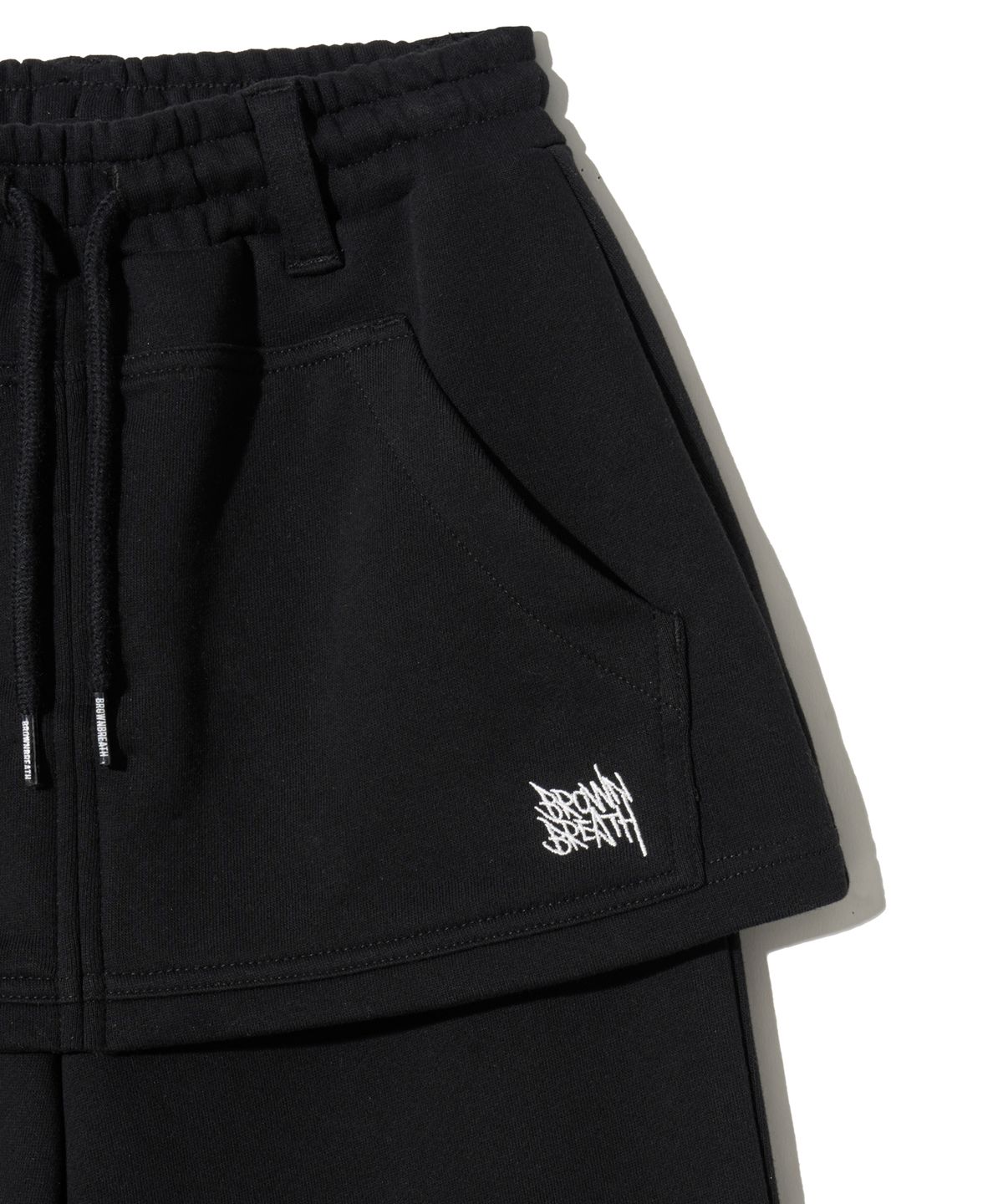 브라운브레스 키즈(BROWNBREATH KIDS) KIDS GIRL SKIRTS LAYERED PANTS - BLACK
