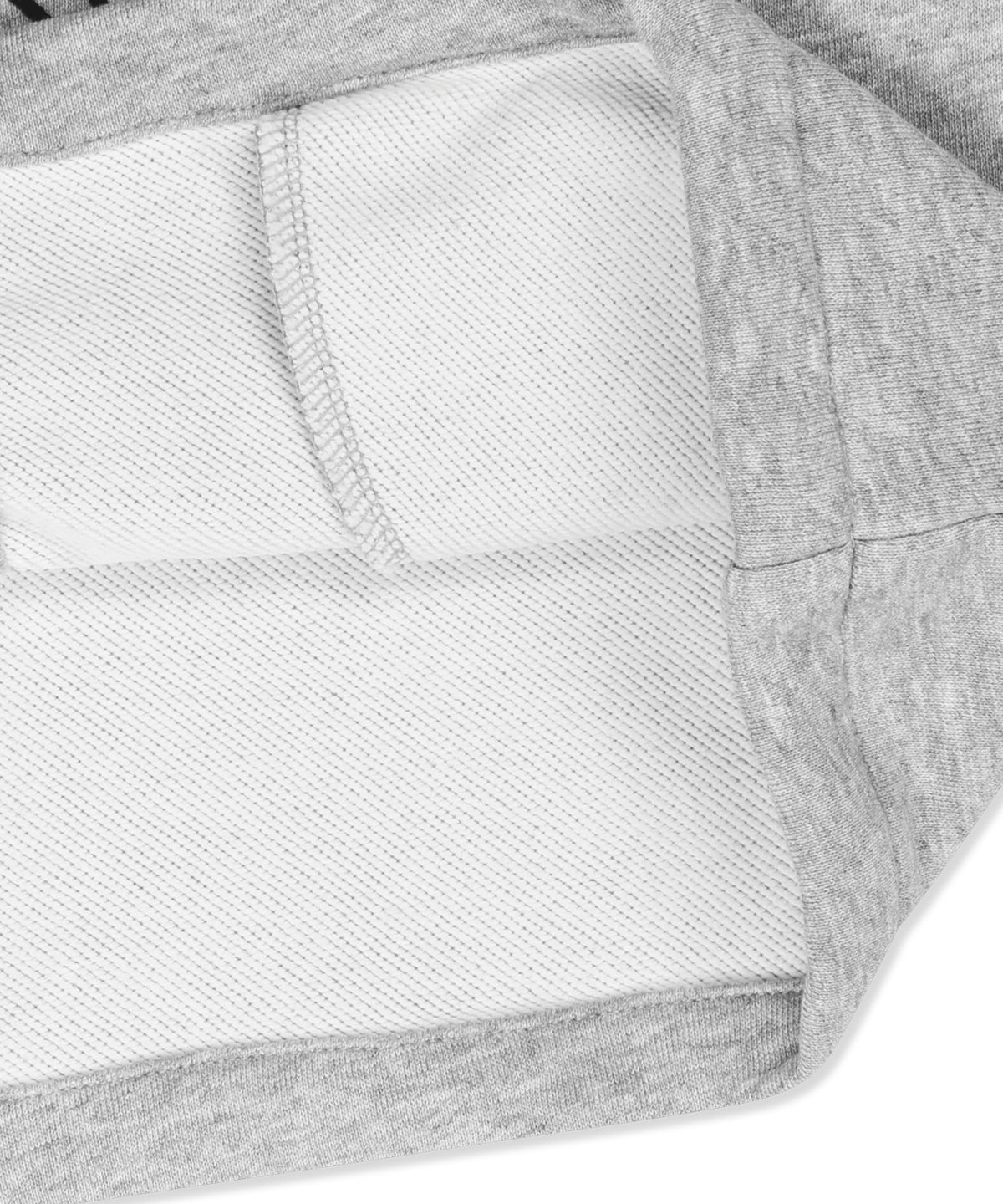 브라운브레스 키즈(BROWNBREATH KIDS) KIDS GIRL CROP HOOD ZIP UP - M/GREY