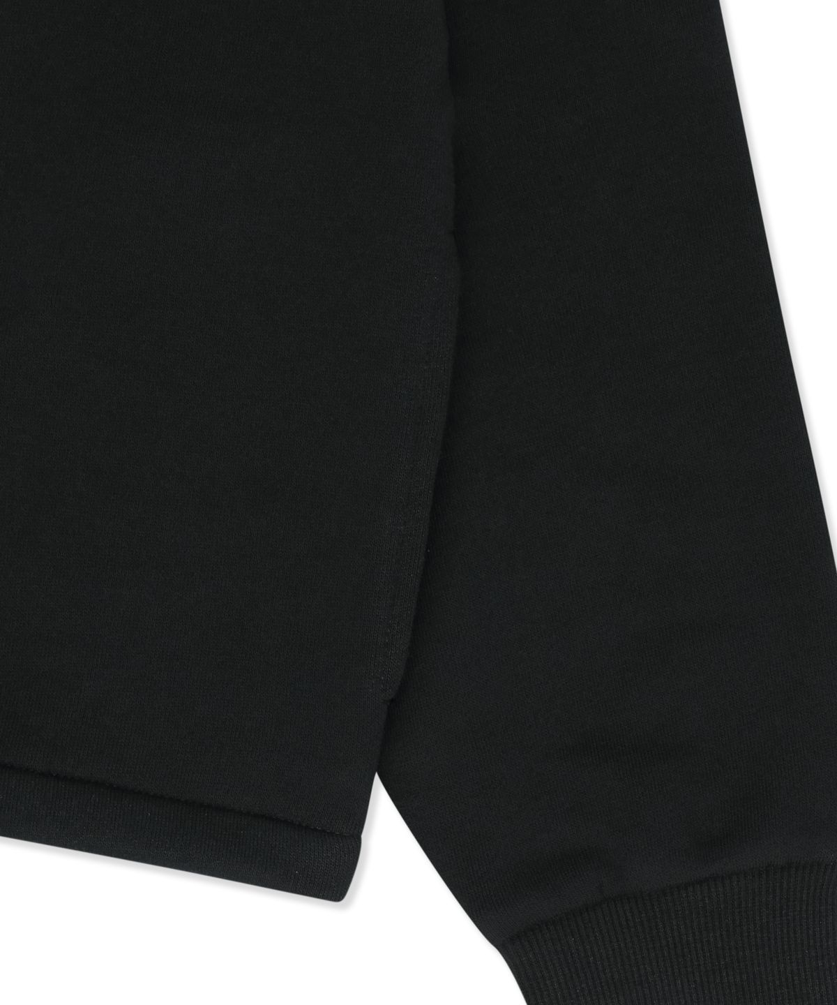 브라운브레스 키즈(BROWNBREATH KIDS) KIDS GIRL CROP HOOD ZIP UP - BLACK