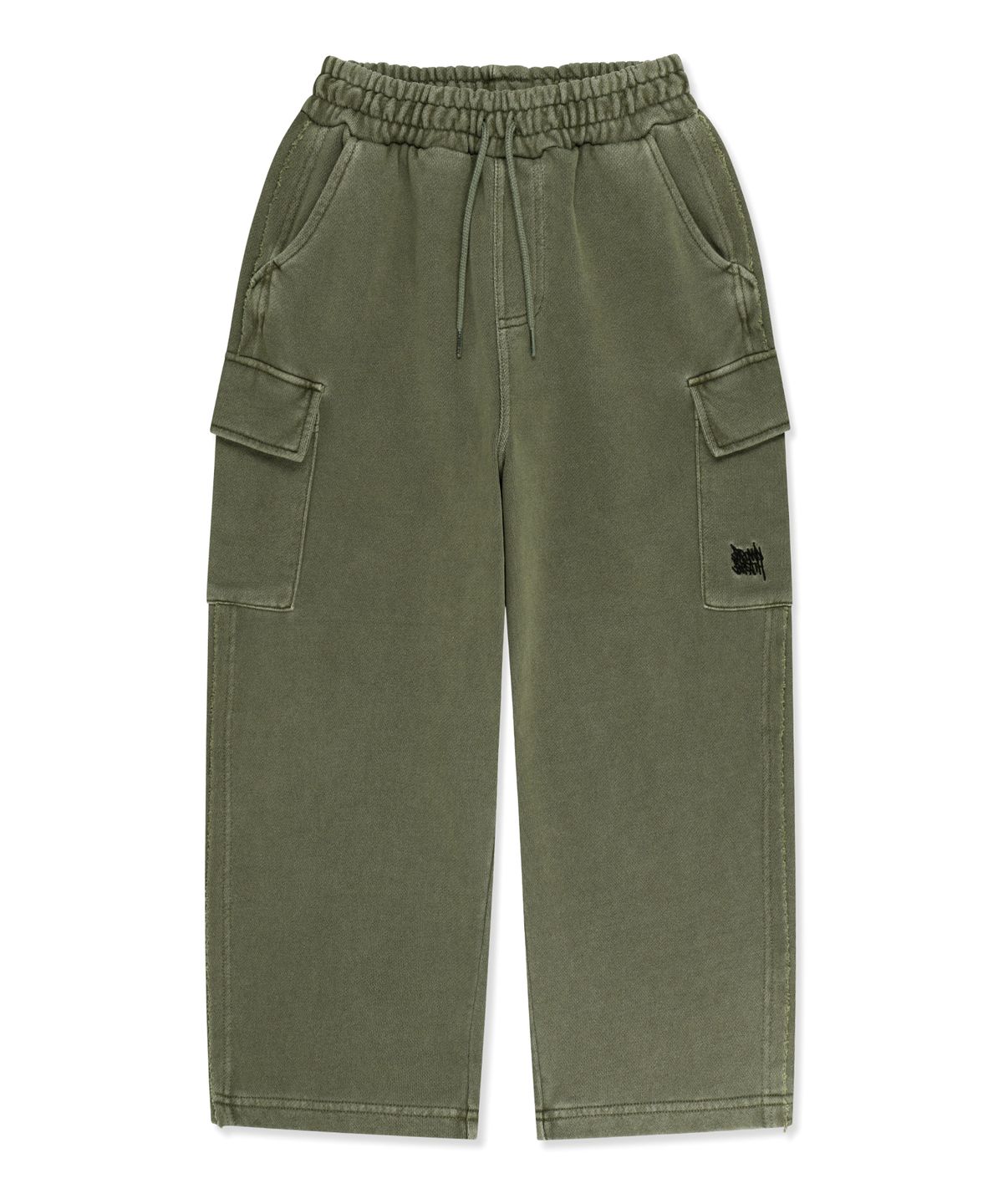 브라운브레스 키즈(BROWNBREATH KIDS) KIDS PIGMENT RAW CUT PANTS - KHAKI