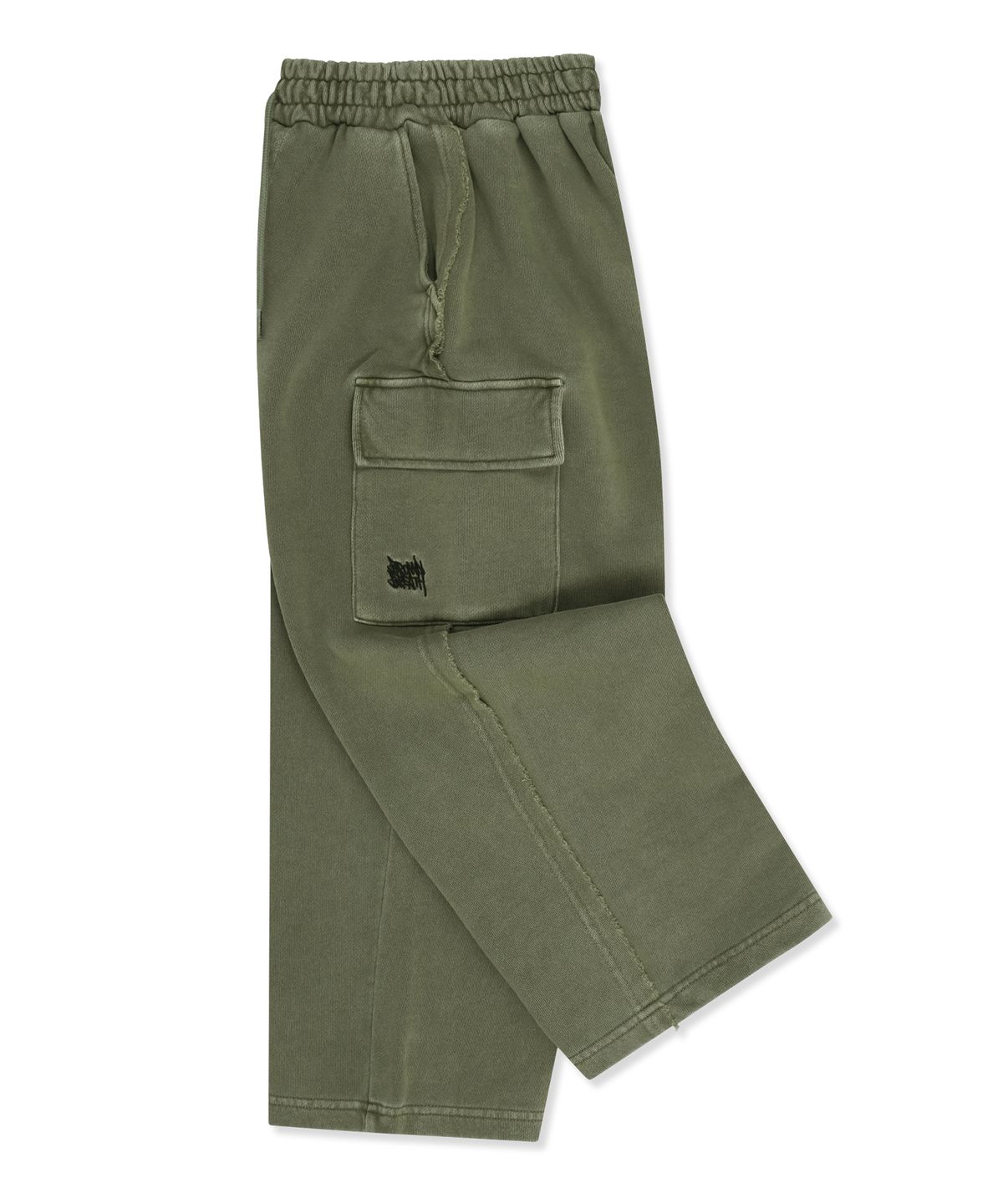브라운브레스 키즈(BROWNBREATH KIDS) KIDS PIGMENT RAW CUT PANTS - KHAKI