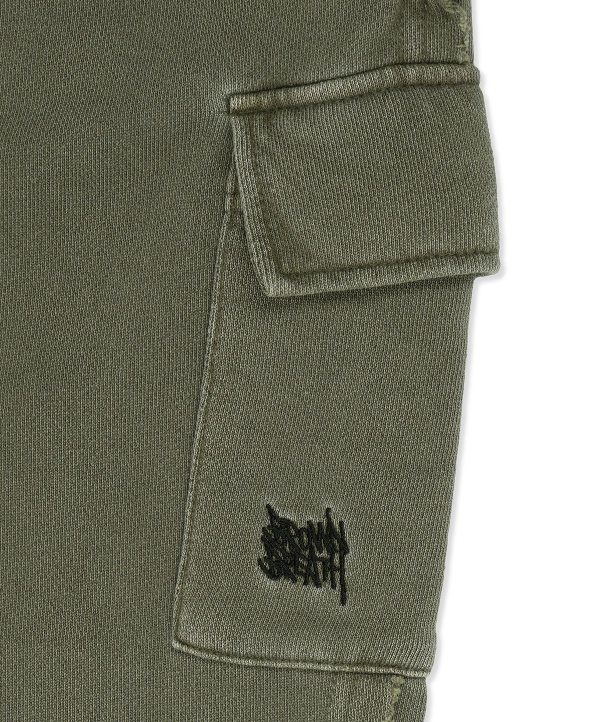 브라운브레스 키즈(BROWNBREATH KIDS) KIDS PIGMENT RAW CUT PANTS - KHAKI
