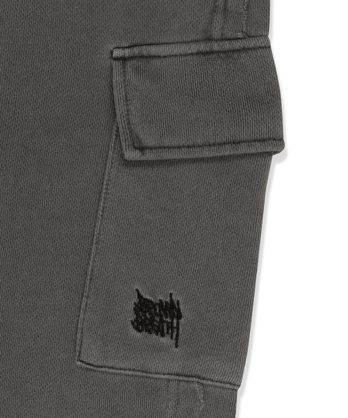 브라운브레스 키즈(BROWNBREATH KIDS) KIDS PIGMENT RAW CUT PANTS - CHARCOAL