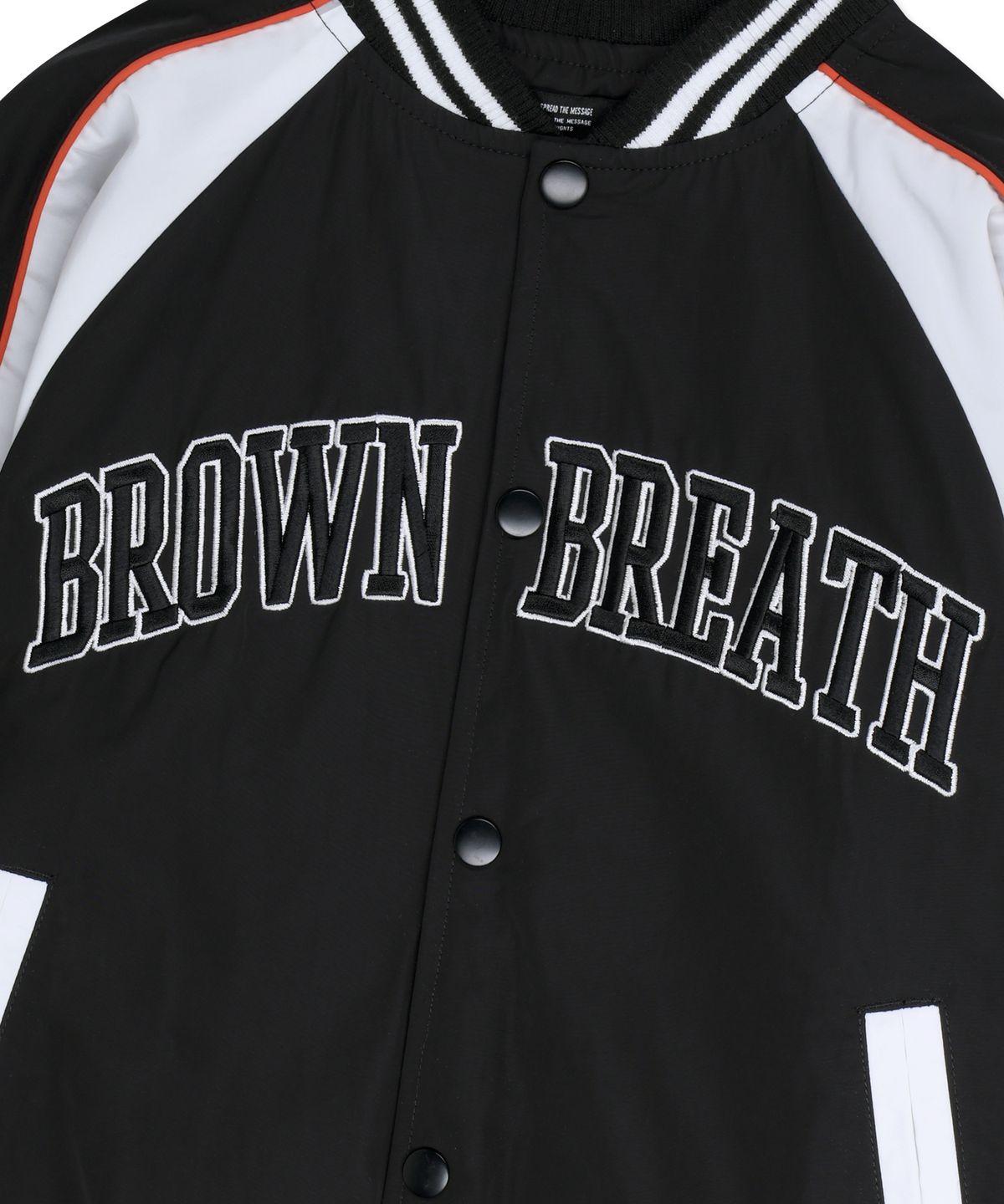 브라운브레스 키즈(BROWNBREATH KIDS) KIDS BLOCK VARSITY JUMPER - BLACK