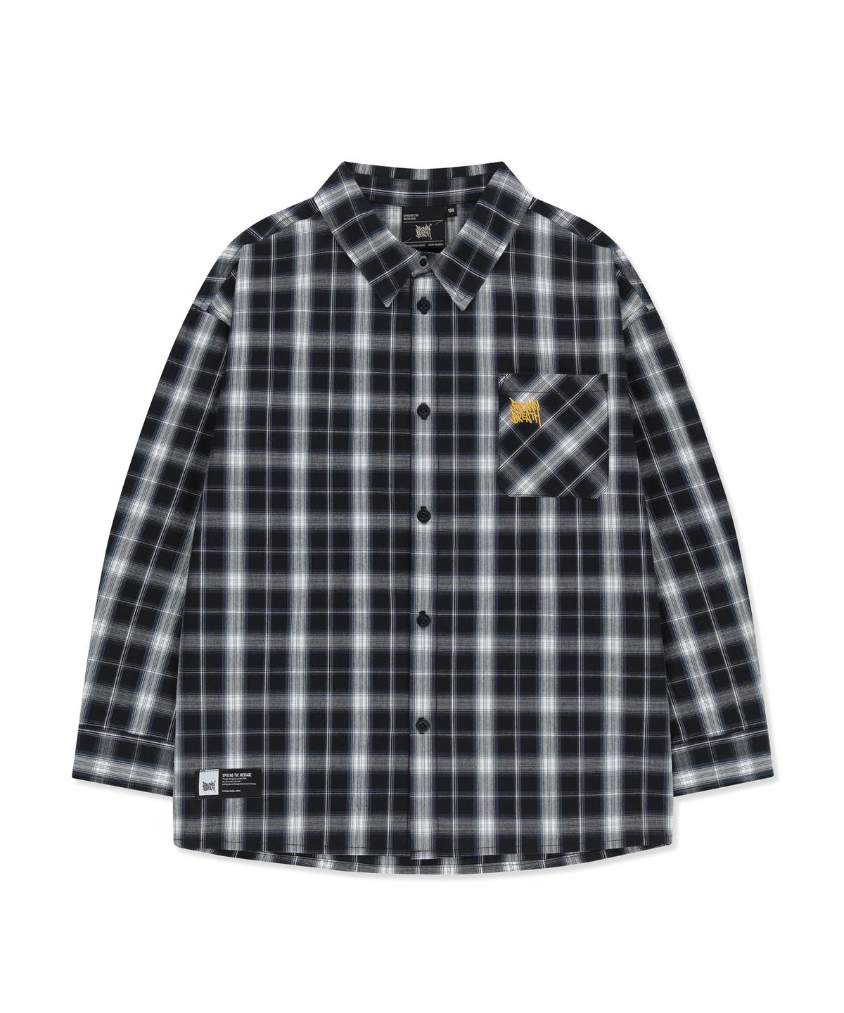 브라운브레스 키즈(BROWNBREATH KIDS) KIDS TAG CHECK SHIRTS - NAVY