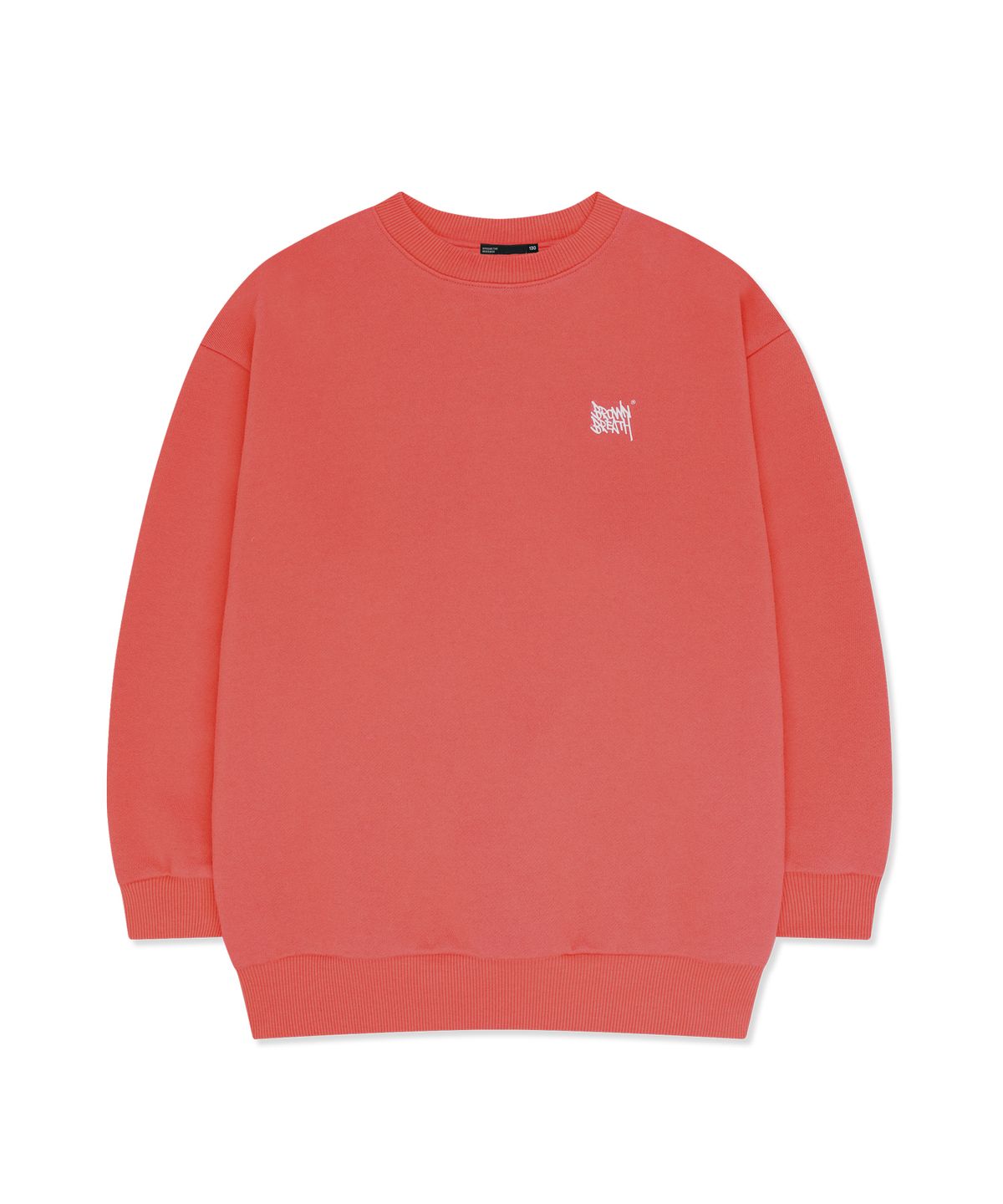 브라운브레스 키즈(BROWNBREATH KIDS) KIDS TAG CREWNECK - RED ORANGE