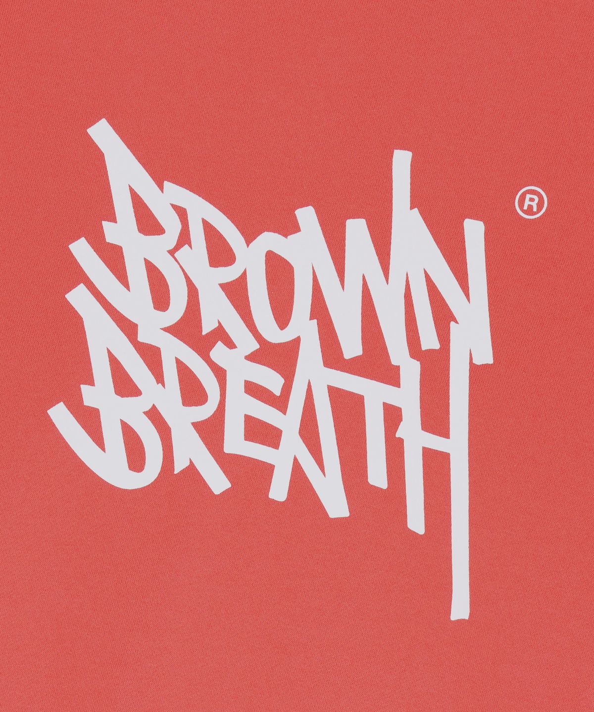 브라운브레스 키즈(BROWNBREATH KIDS) KIDS TAG CREWNECK - RED ORANGE