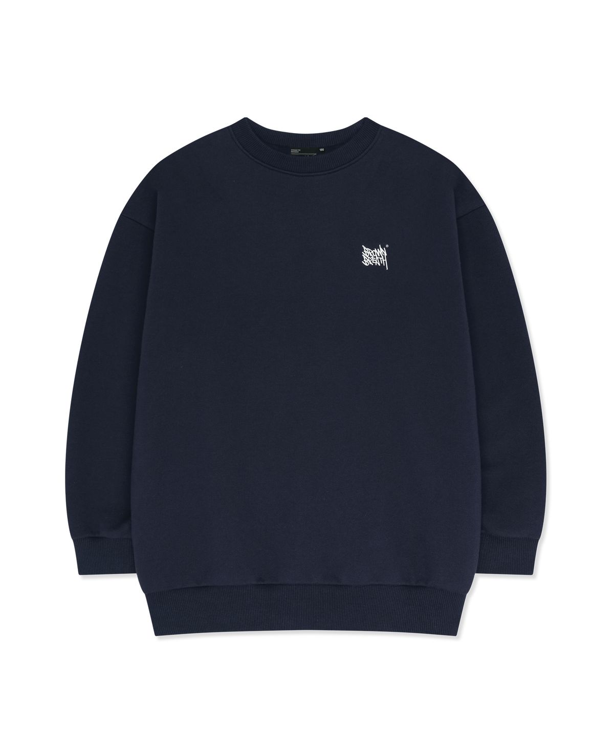 브라운브레스 키즈(BROWNBREATH KIDS) KIDS TAG CREWNECK - NAVY