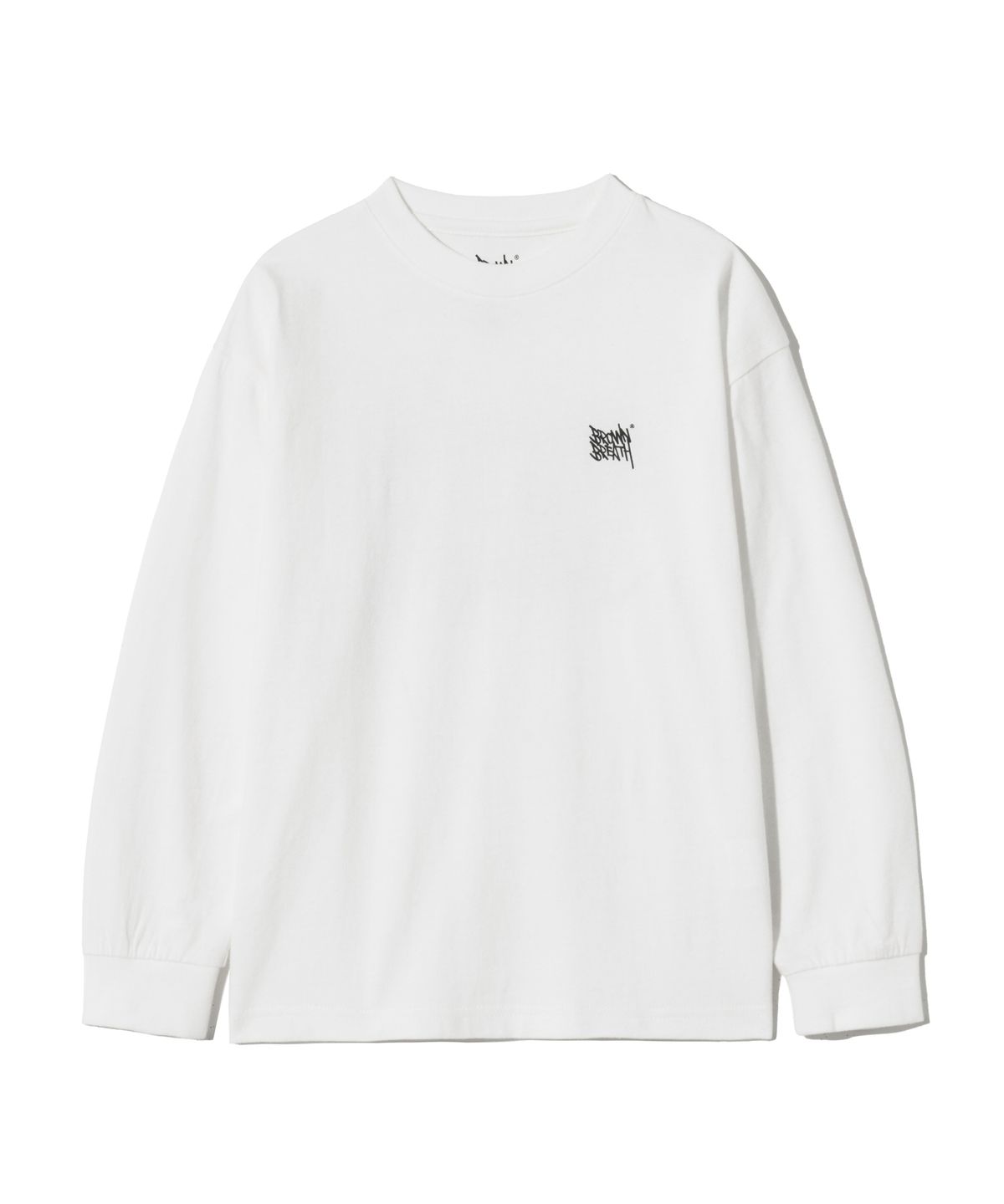 브라운브레스 키즈(BROWNBREATH KIDS) KIDS TAG LONGSLEEVE - WHITE