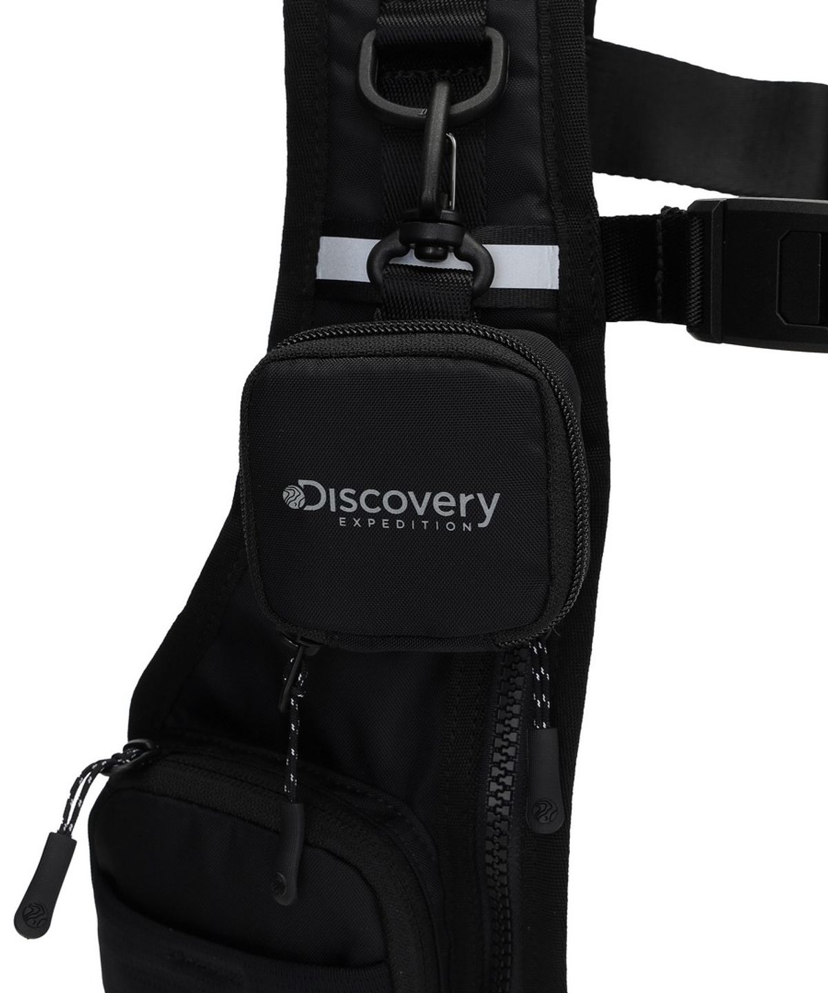 디스커버리 익스페디션(DISCOVERY EXPEDITION) 서스펜더 멀티포켓 유틸리티 바디백 (BLACK)