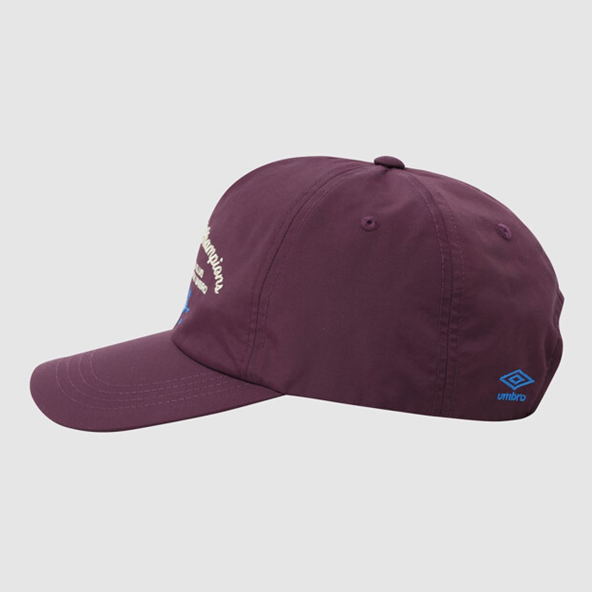 엄브로(UMBRO) 레터 그래픽 반평챙캡 퍼플 UR123CCP31