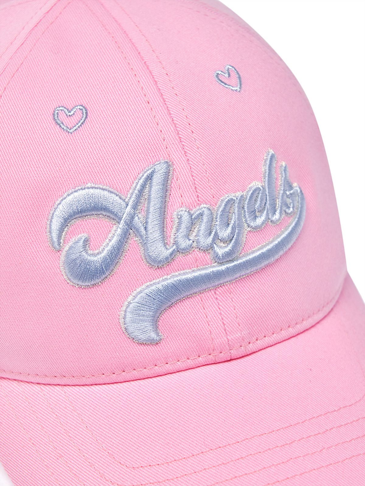 엠엘비 키즈(MLB KIDS) 여아 엔젤스 레터링 볼캡 LAA (Pink)