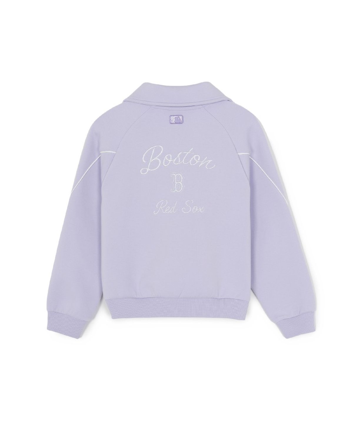 엠엘비 키즈(MLB KIDS) 스포티브 애슬레저 반집업 레이어드 맨투맨(여아) BOS (Lavender)