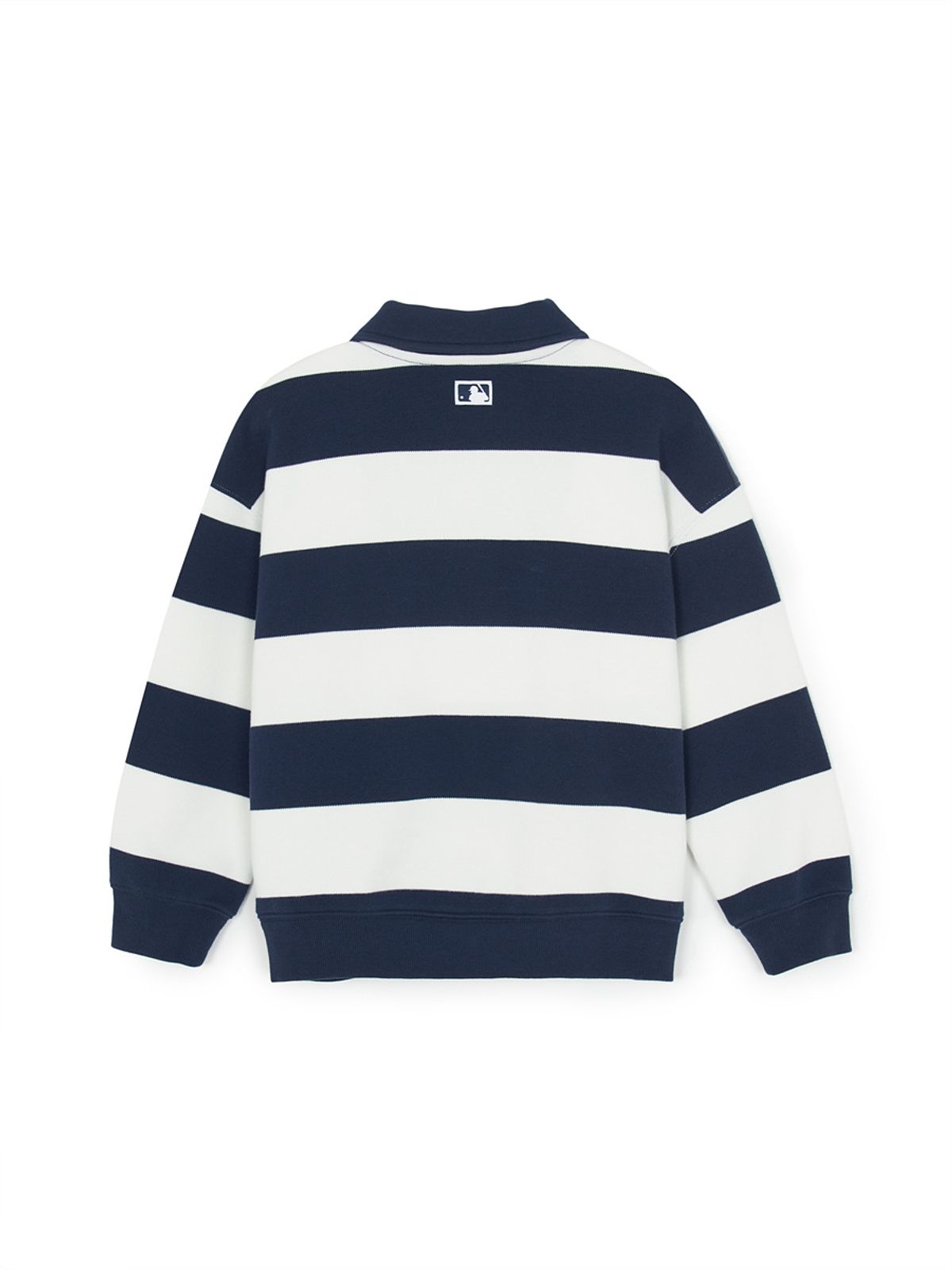 엠엘비 키즈(MLB KIDS) 스포티브 바시티 럭비 스트라이프 카라 맨투맨세트 NY (Navy)
