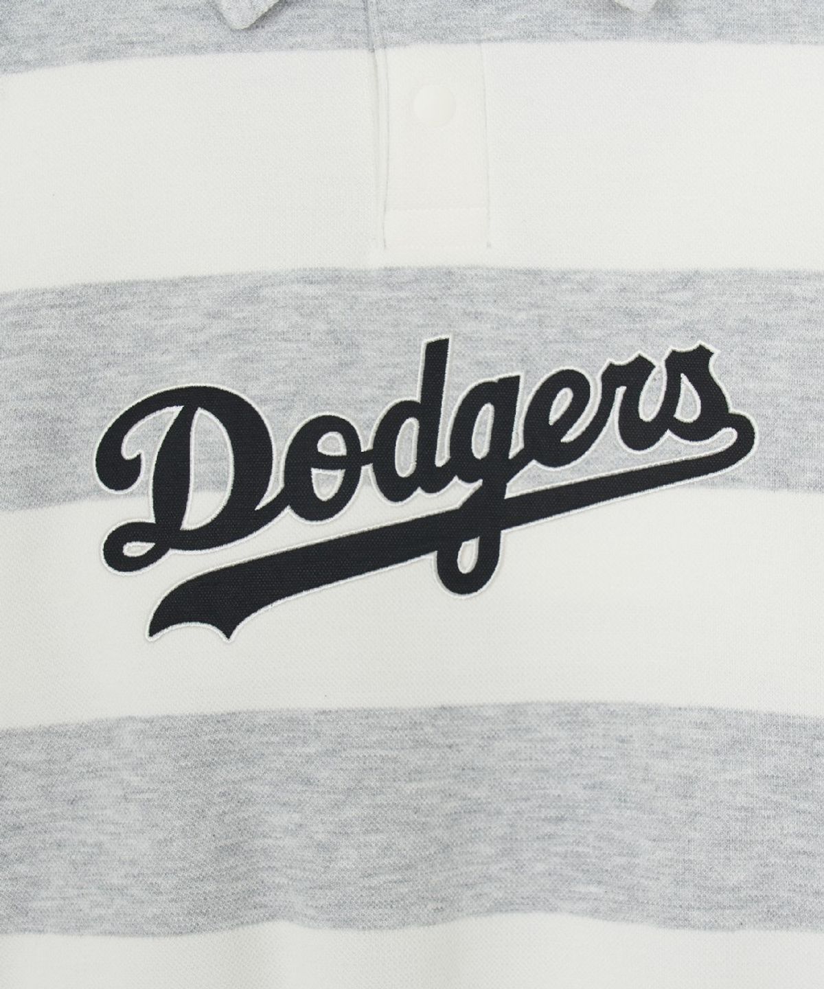 엠엘비 키즈(MLB KIDS) 스포티브 바시티 럭비 스트라이프 카라 맨투맨세트 LA (L.Melange Grey)