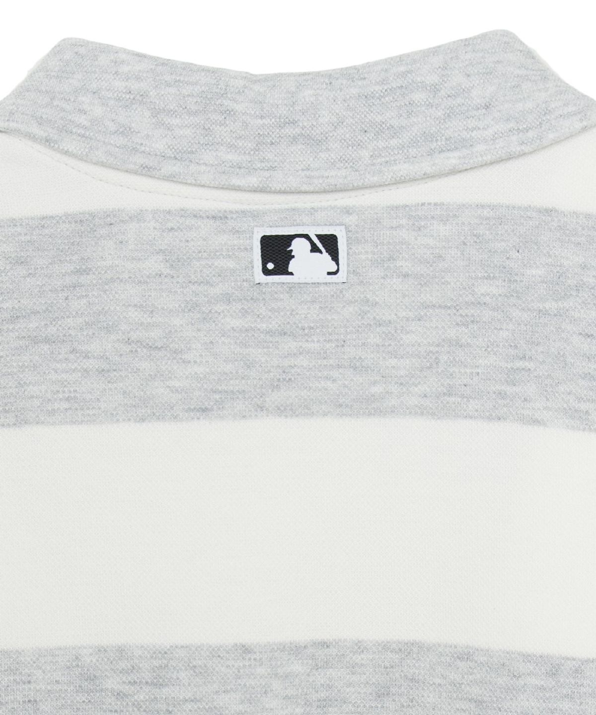 엠엘비 키즈(MLB KIDS) 스포티브 바시티 럭비 스트라이프 카라 맨투맨세트 LA (L.Melange Grey)