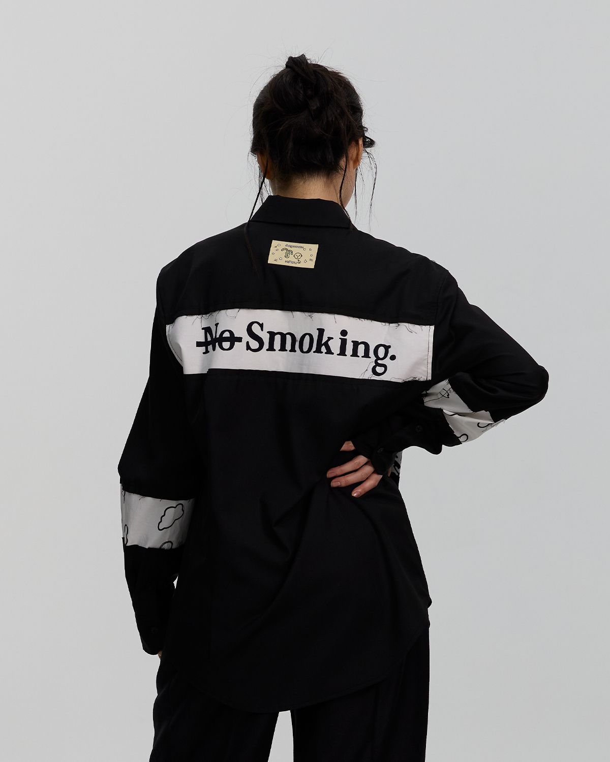 와이쏘씨리얼즈(WHYSOCEREALZ) No Smoking Shirt (모스플라이)