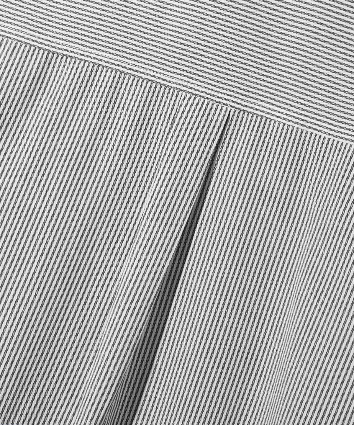 트릴리온(TRILLION) 에센셜 옥스포드 크롭 스트라이프 셔츠_3color