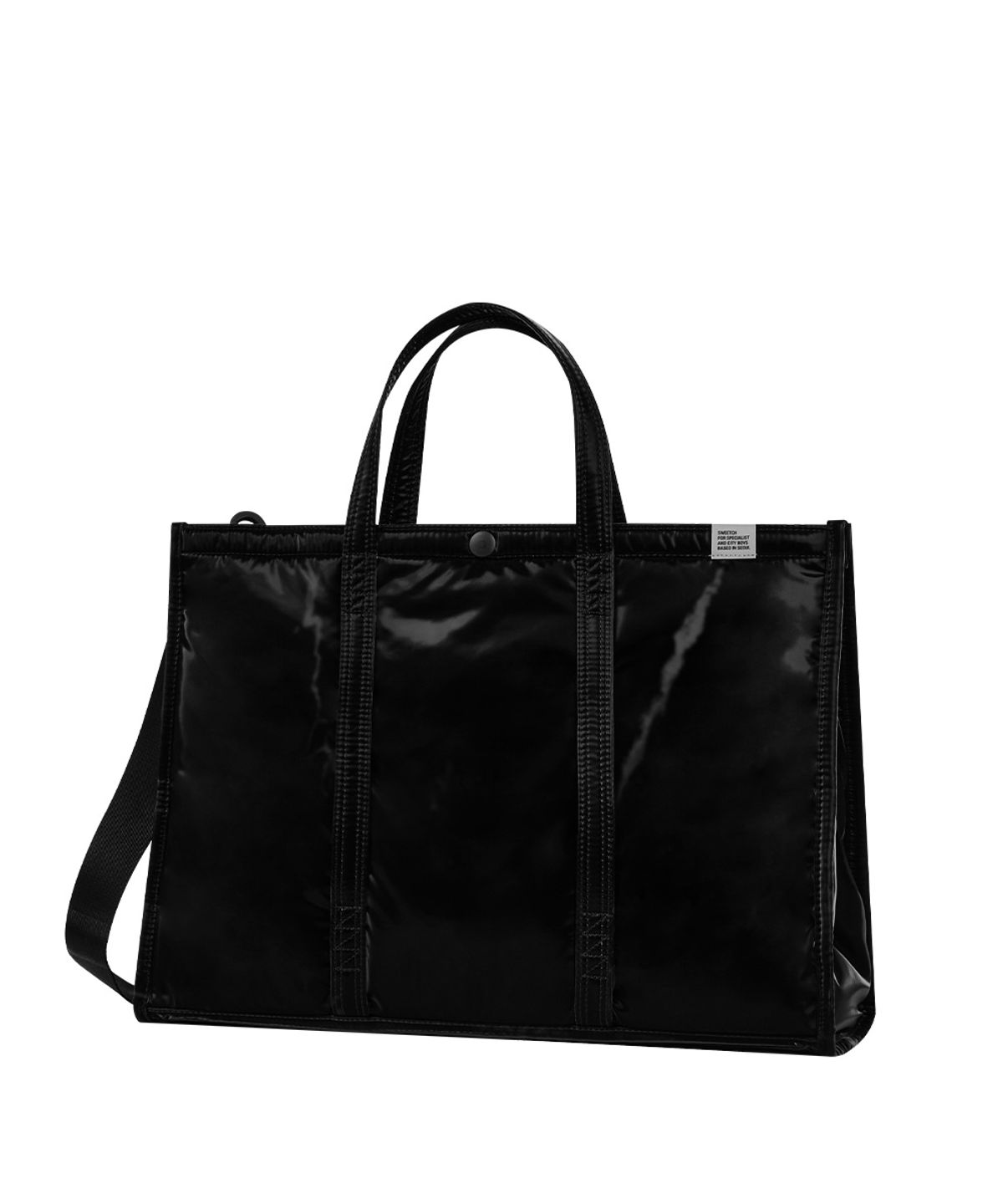 스위치(SWEETCH) TOTE BRIEF 001 WIDE L Glossy Black