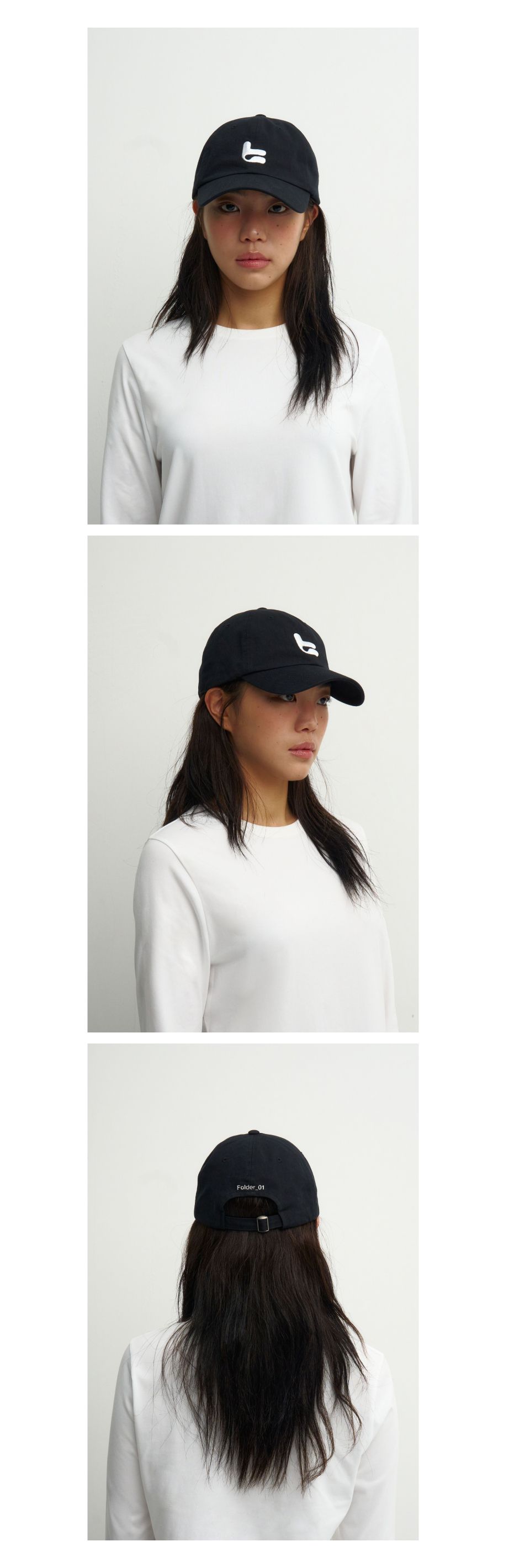 MUSINSA公式 | TAMIKA ZIP Symbol Ball Cap_Black