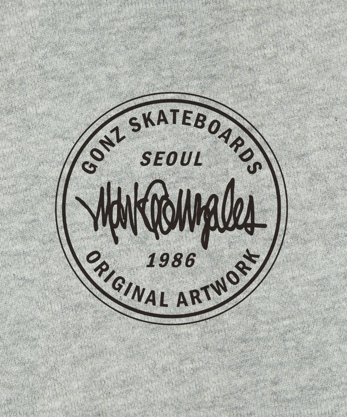 마크곤잘레스(MARK GONZALES) 넥스트 사인 로고 그래픽 스웨트 셔츠 - M/GREY