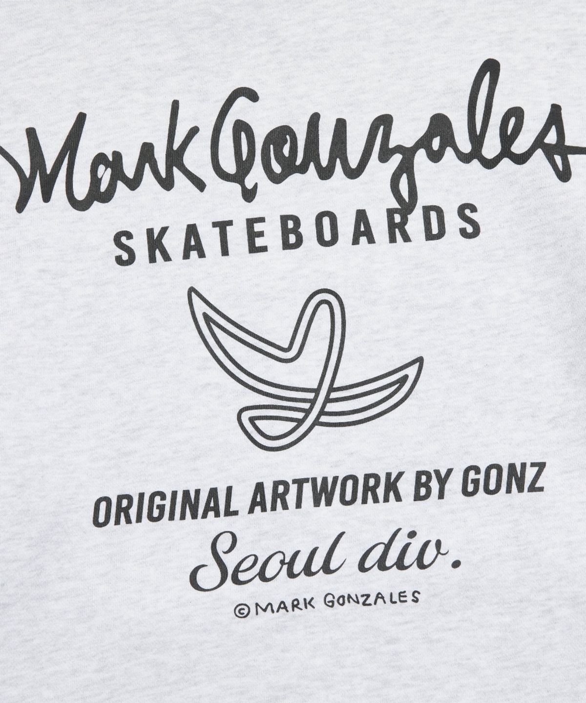 마크곤잘레스(MARK GONZALES) 뉴 엔젤 그래픽 스웨트 후디 - L/GREY