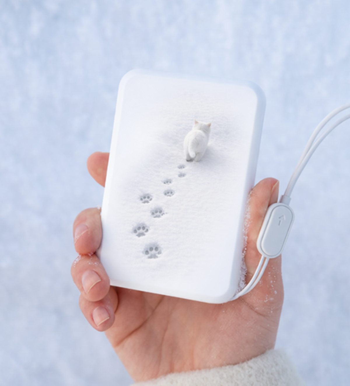 이레케이스앤굿즈(IRECASEGOODS) 눈냥이 발도장 보조배터리맥세이프 보조배터리 10000mAh