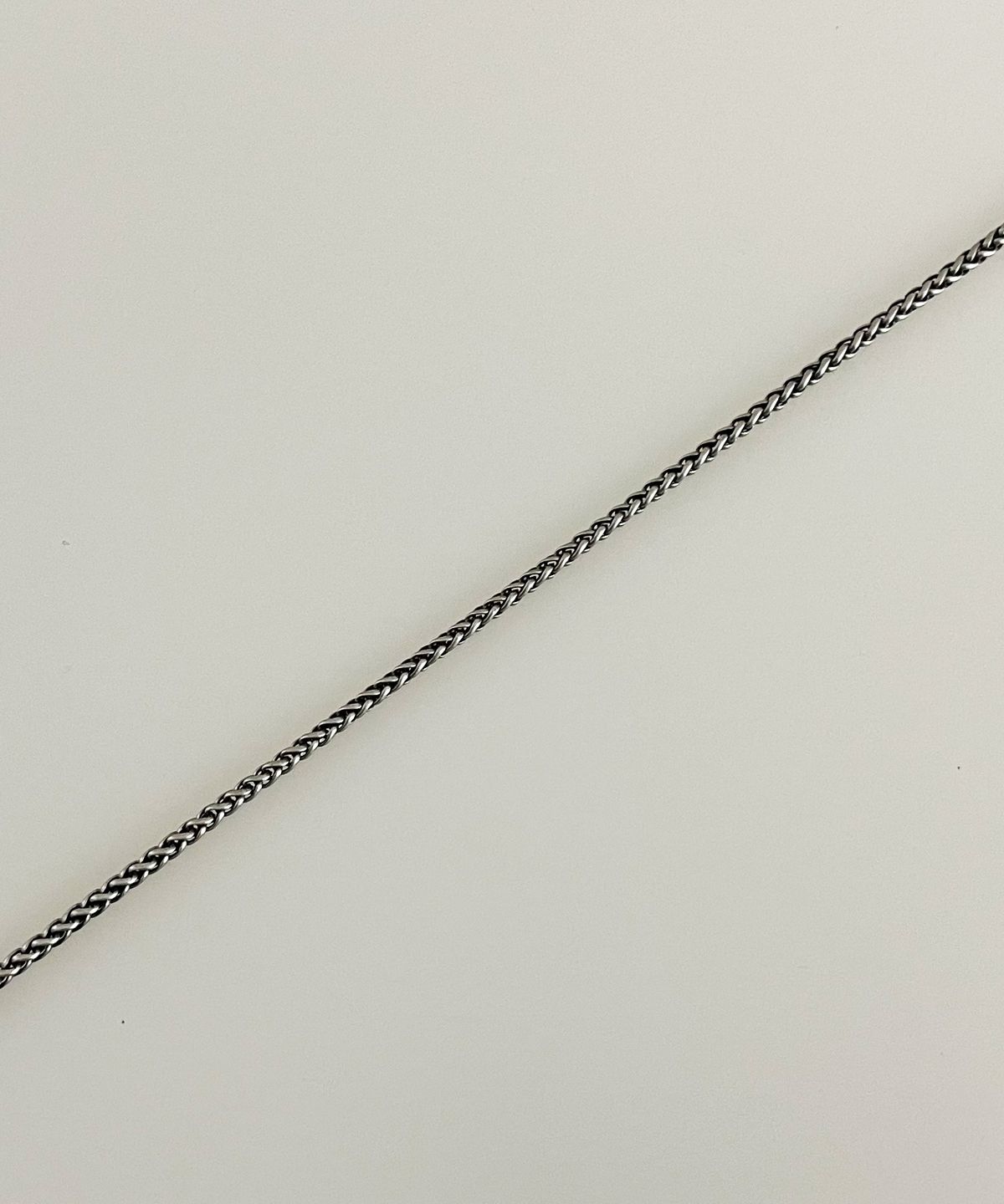 섹스토(SEXTO) [목걸이][써지컬스틸]3MM Basket Chain Necklace Vintage Silver