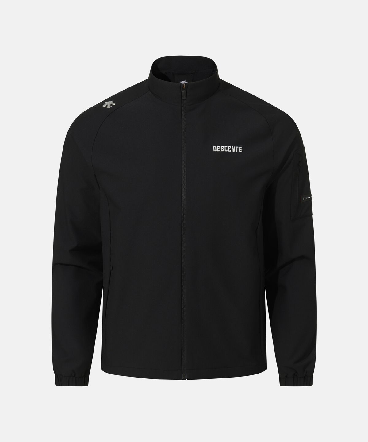 데상트(DESCENTE) 트레이닝 이중직 우븐 자켓 블랙 SR121TWT13