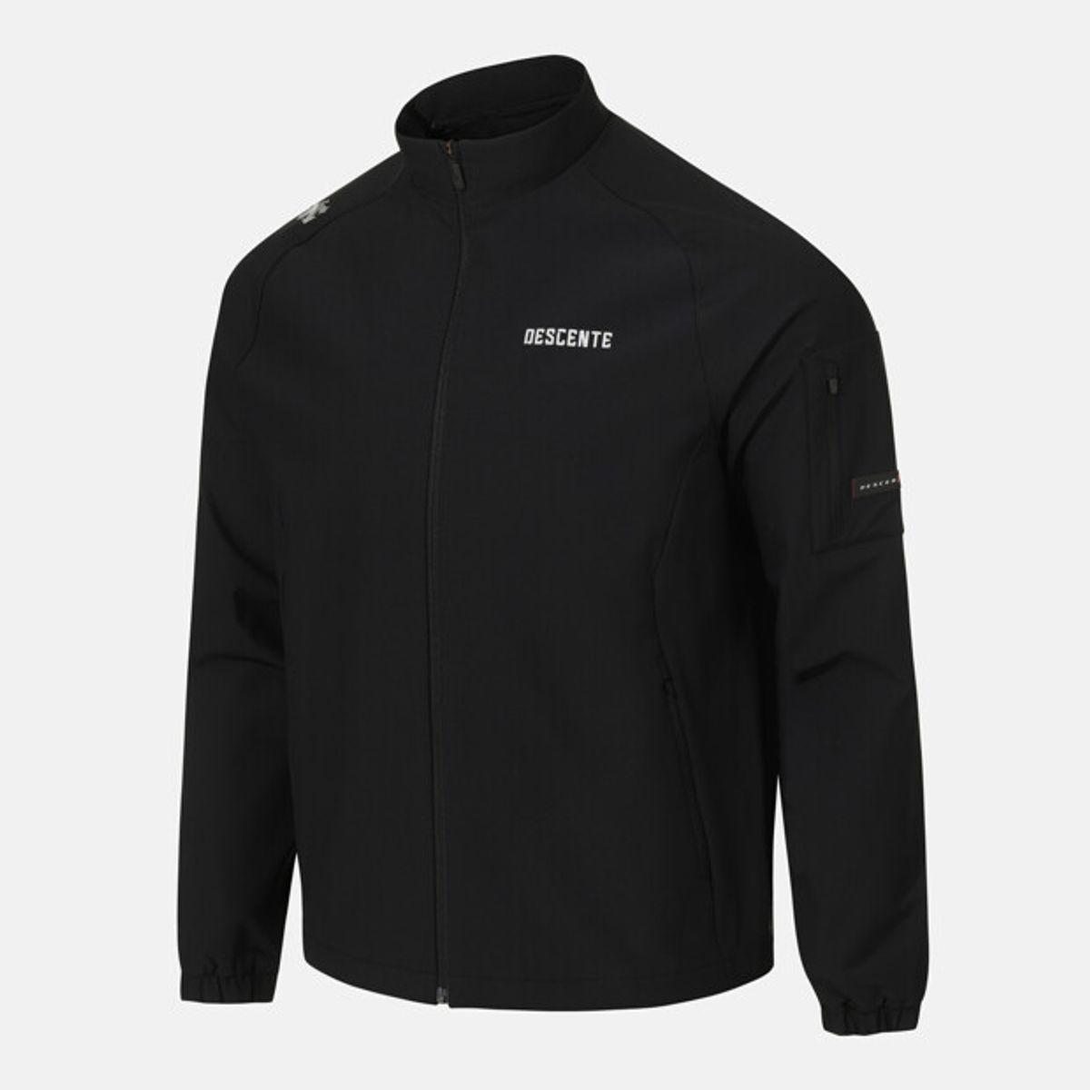 데상트(DESCENTE) 트레이닝 이중직 우븐 자켓 블랙 SR121TWT13