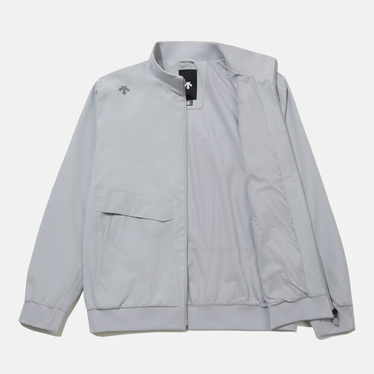 데상트(DESCENTE) 기모 안감 봄버 자켓 그레이 SR121UJK12