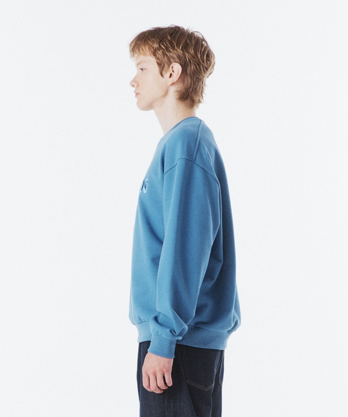 브롬톤 런던(BROMPTON LONDON) BROMPTON LOGO SWEATSHIRT - T/BLUE (P261USW106)