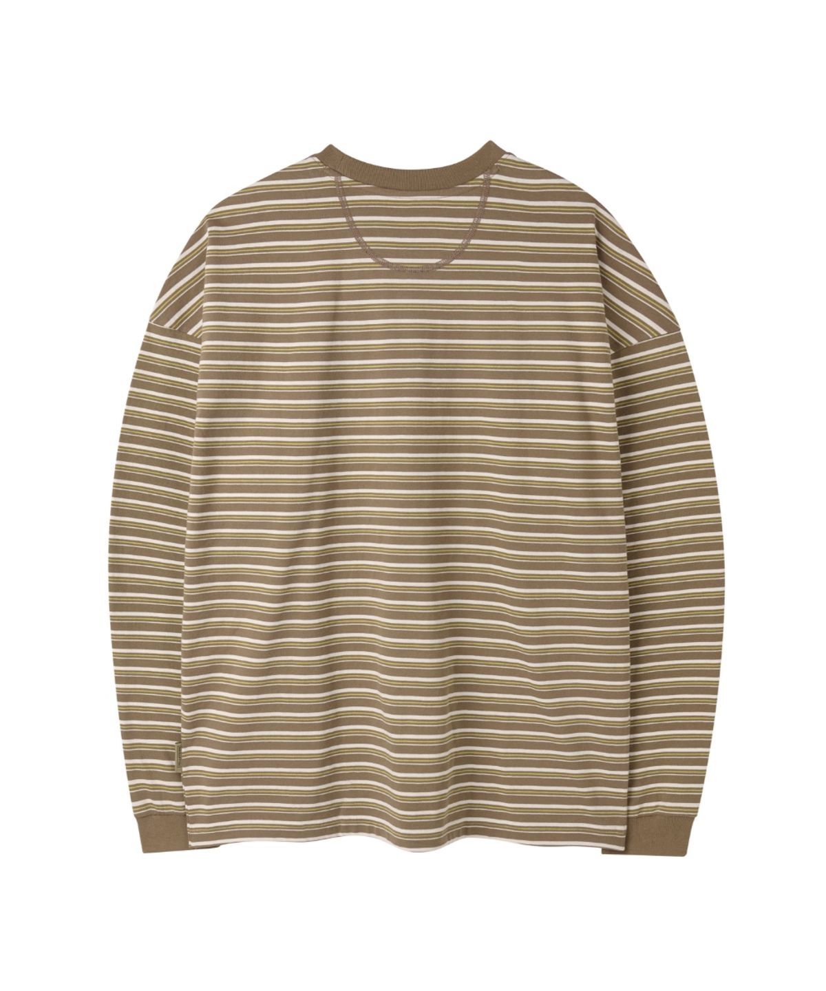 브롬톤 런던(BROMPTON LONDON) STRIPE LONG SLEEVE T-SHIRT - COCOA (P261UTS103)