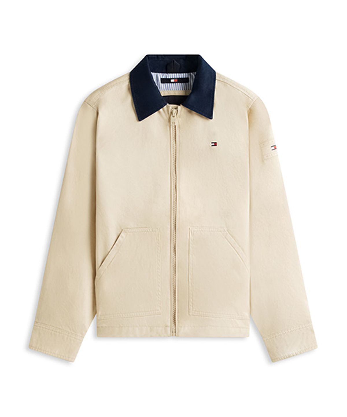 타미힐피거 키즈(TOMMY HILFIGER KIDS) 콘트라스트 칼라 코튼 재킷