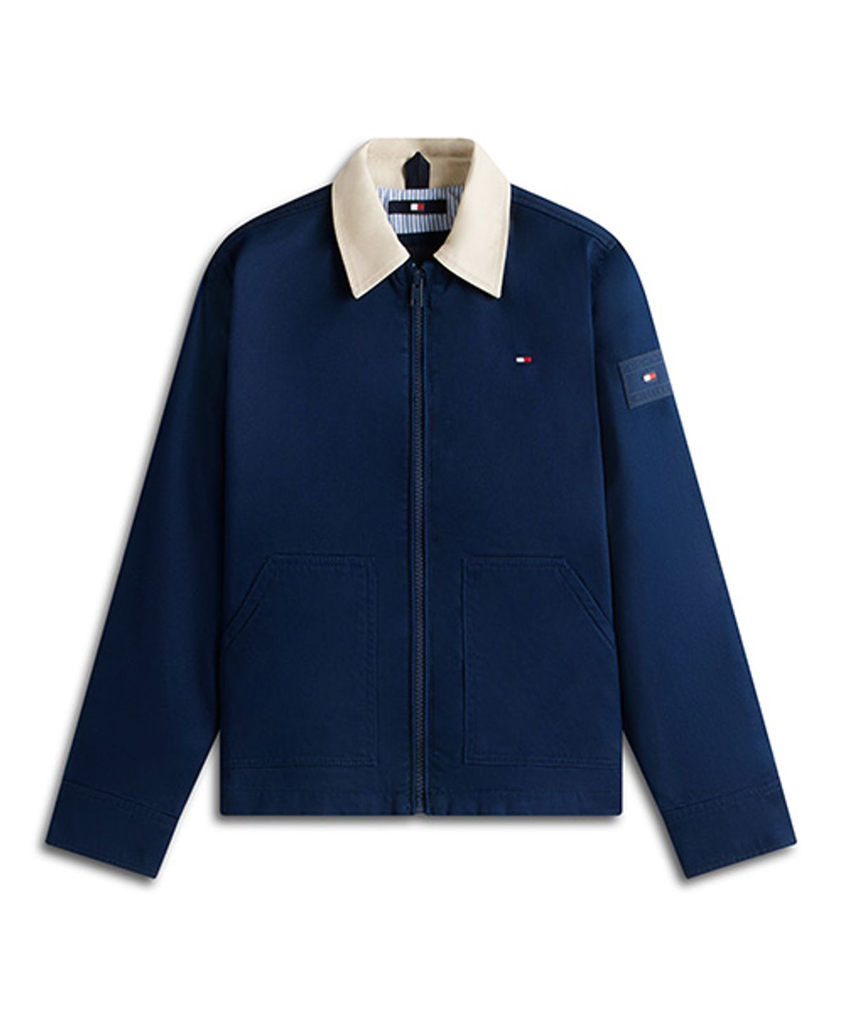 타미힐피거 키즈(TOMMY HILFIGER KIDS) 콘트라스트 칼라 코튼 재킷