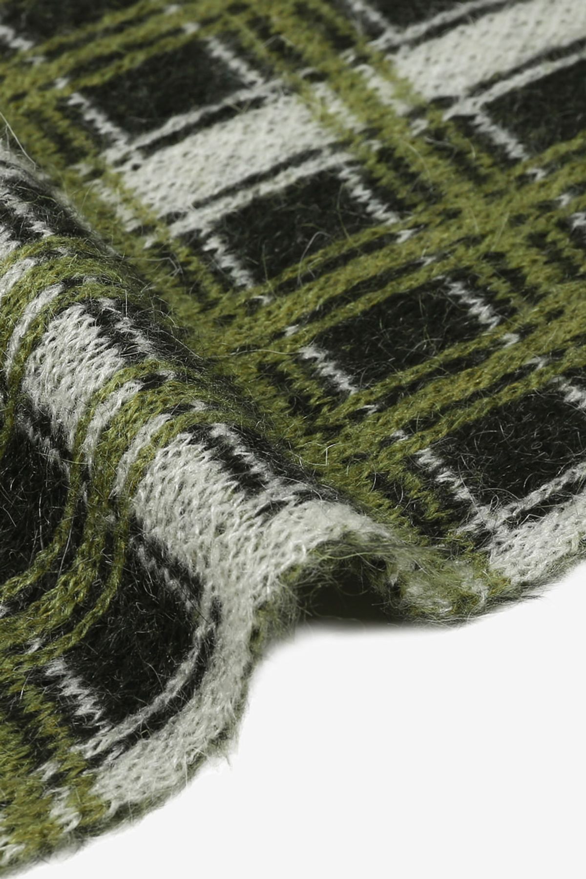 르몽생미셸(LE MONT ST MICHEL) ANDRE-PATTERNED SKARF_Khaki