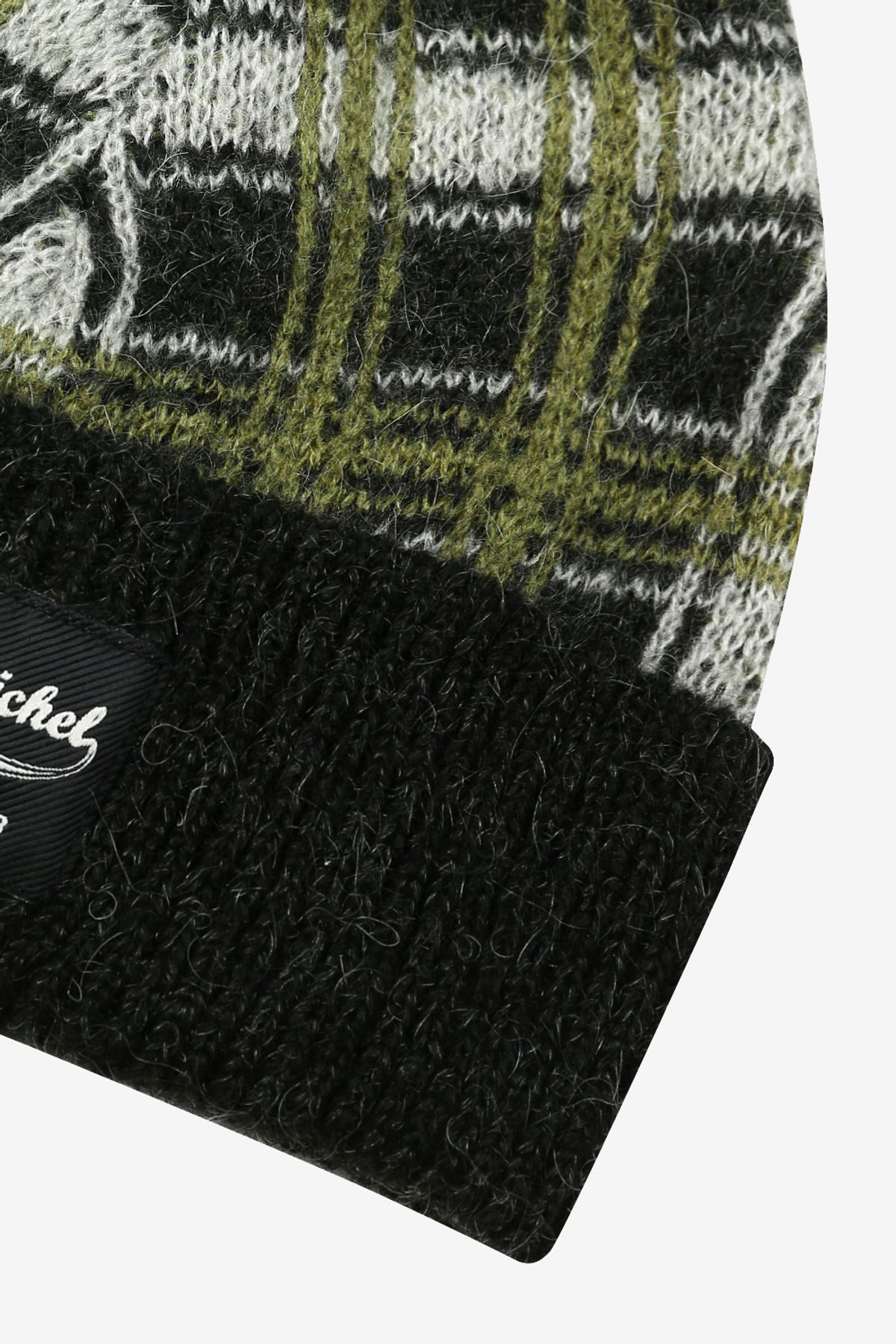르몽생미셸(LE MONT ST MICHEL) ANDRE-PATTERNED JACQUARD HAT_Khaki